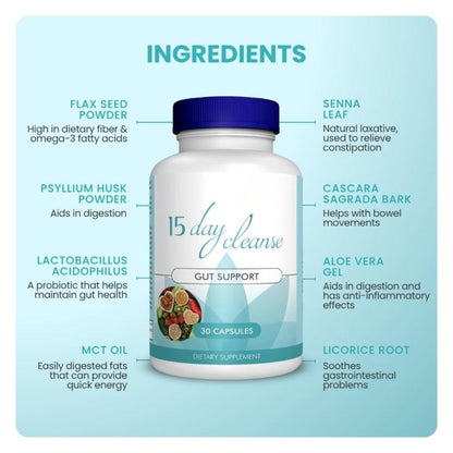 15 Day Gut Cleanse & Free Probiotic Starter Kit