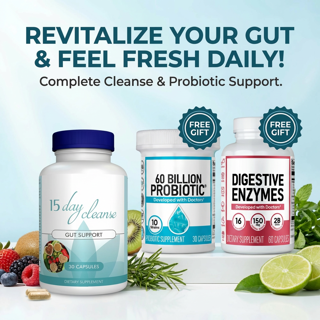15 Day Gut Cleanse & Free Probiotic Starter Kit