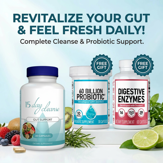 15 Day Gut Cleanse & Free Probiotic Starter Kit